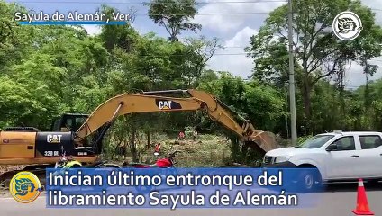 Inician último entronque del libramiento Sayula de Alemán