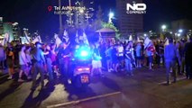 تصاویری از اعتراضات شبانه در تل‌آویو؛ آمریکا: دولت اسرائیل به حق معترضان احترام بگذارد
