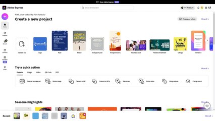 Adobe Express Course Section 51 Combine different contents together