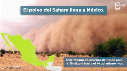 Polvo del Sahara llega a México, afectará en estos estados