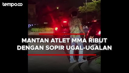 Video herunterladen: Video Viral Mantan Atlet MMA Rudy Golden Lawan Sopir Mobil yang Ugal-ugalan