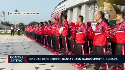 Pornas ke16 Korpri, Ganjar: ASN Harus Sportif & Juara