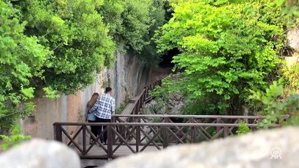 Titus Tüneli ve Beşikli Mağara FPV dronla görüntülendi