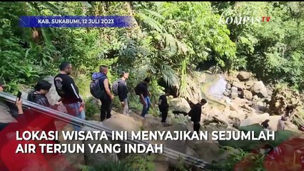 Pesona Tujuh Tingkat Air Terjun di Curug Bibijilan Sukabumi