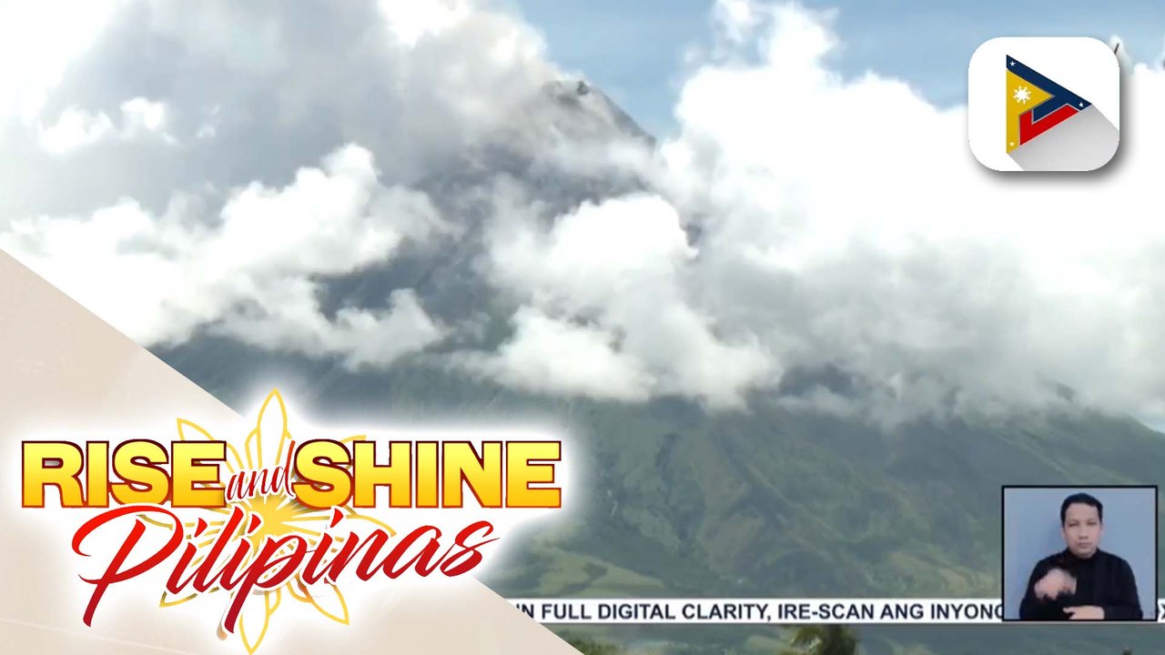 Phivolcs, nakapagtala ng 1,128 tons ng sulfur dioxide na ibinuga ng Bulkang Mayon nitong Miyerkoles