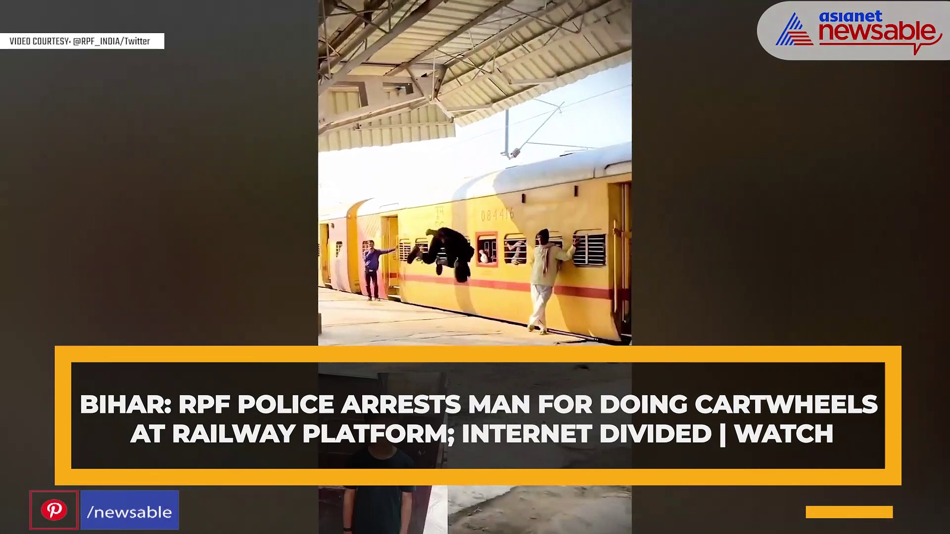 Bihar: RPF Police arrests man for doing cartwheels at railway platform; internet divided | WATCH