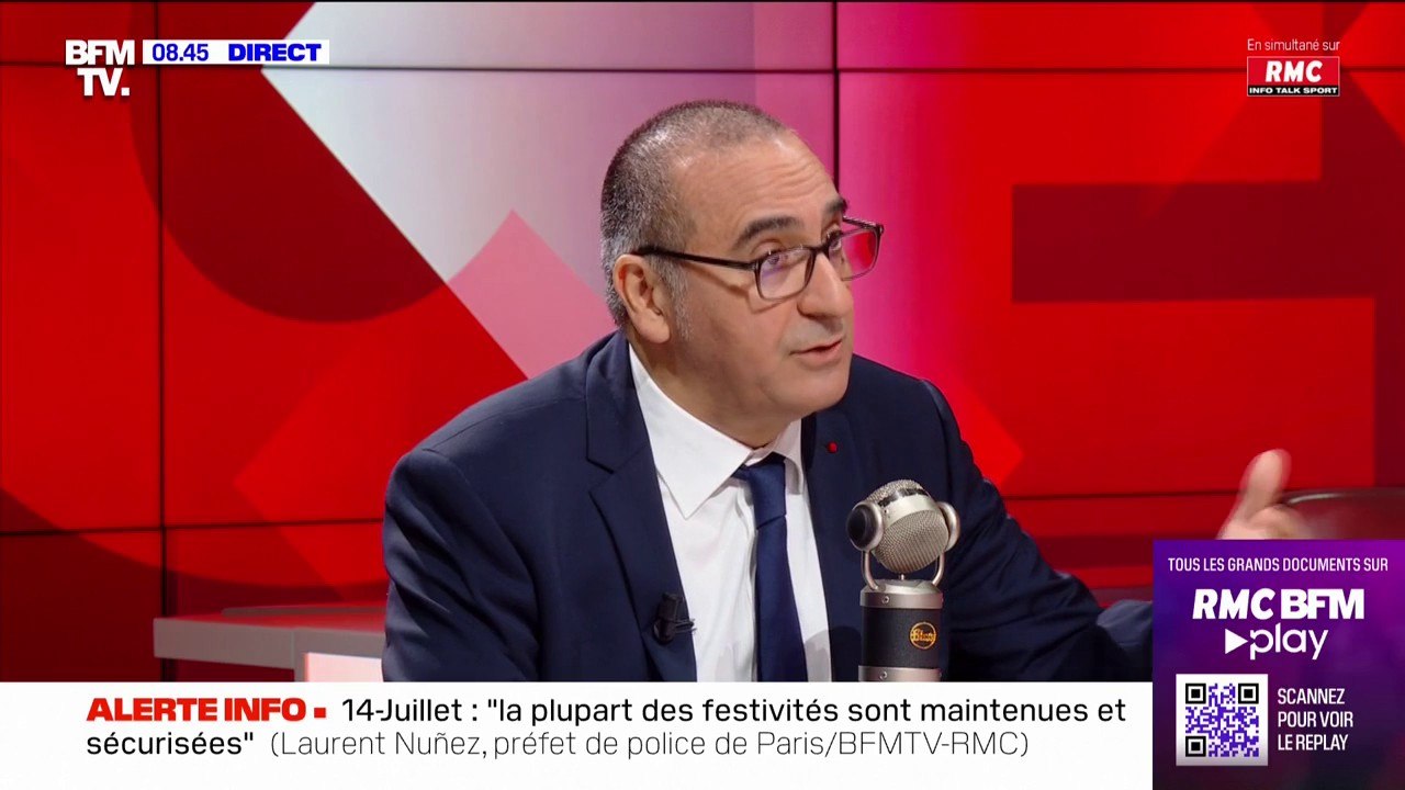 Contrôle au faciès: "Je les réfute totalement [...] quand il y a des suspicions de contrôle discriminatoire, nous sommes saisis" indique Laurent Nuñez, préfet de police de Paris