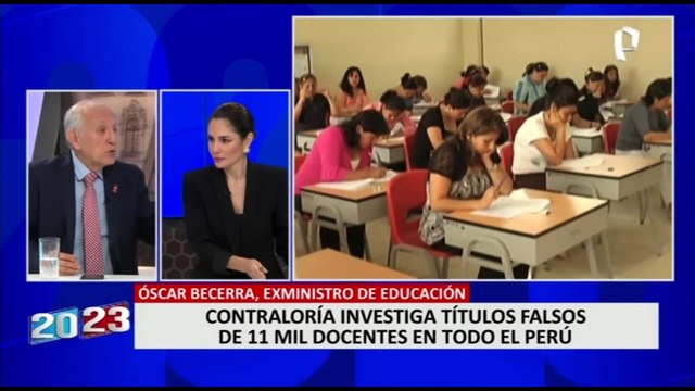 Óscar Becerra sobre títulos falsos de profesores: “Deben ser denunciados penalmente”