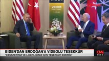 Biden'dan Erdoğan paylaşımı: Cesaretiniz, liderliğiniz ve diplomasiniz için teşekkür ederiz