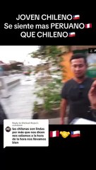 "Una bandera no te hace persona": Joven chileno sorprende al decir que se siente más peruano