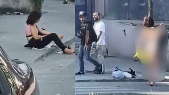 Yol kenarında soyunan kadın kazaya neden oldu iddiası