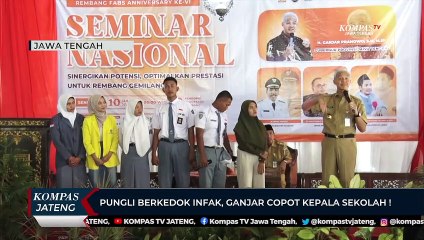 Pungli Berkedok Infak, Ganjar Copot Kepala Sekolah!