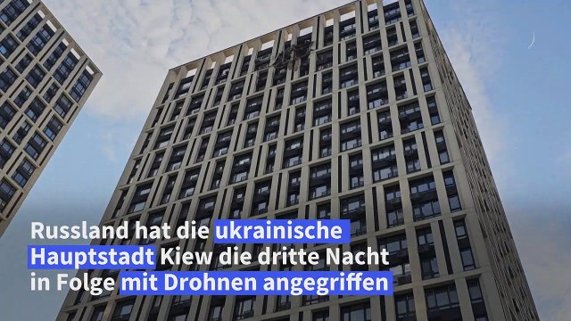 Drohnenangriffe auf Kiew: Mindestens ein Toter und mehrere Verletzte