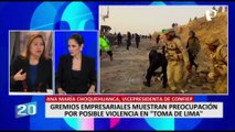 Ana María Choquehuanca sobre toma de Lima: “Si quieren marchar que marchen, pero que dejen trabajar”