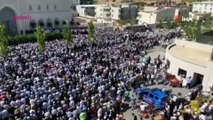 Menzil grubu lideri Abdülbaki El-Hüseyni için cenaze namazı kılındı! Cenazede yaşanan kalabalık dikkat çekti
