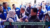 Pertimbangan Koalisi dan Hasil Survei, Bacawapres Ganjar Erick Thohir atau Sandiaga Uno?