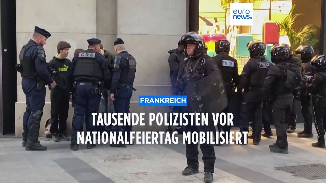 Französischer Nationalfeiertag: Polizei bereitet sich auf den Ernstfall vor