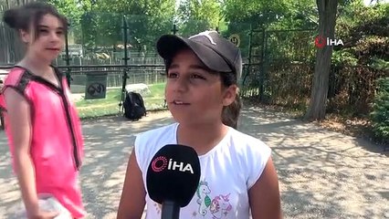 Zoopark'ta 40 derece sıcakta buzlu meyve keyfi