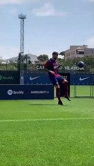 Los primeros toques de Iñigo Martínez como nuevo jugador del Barça