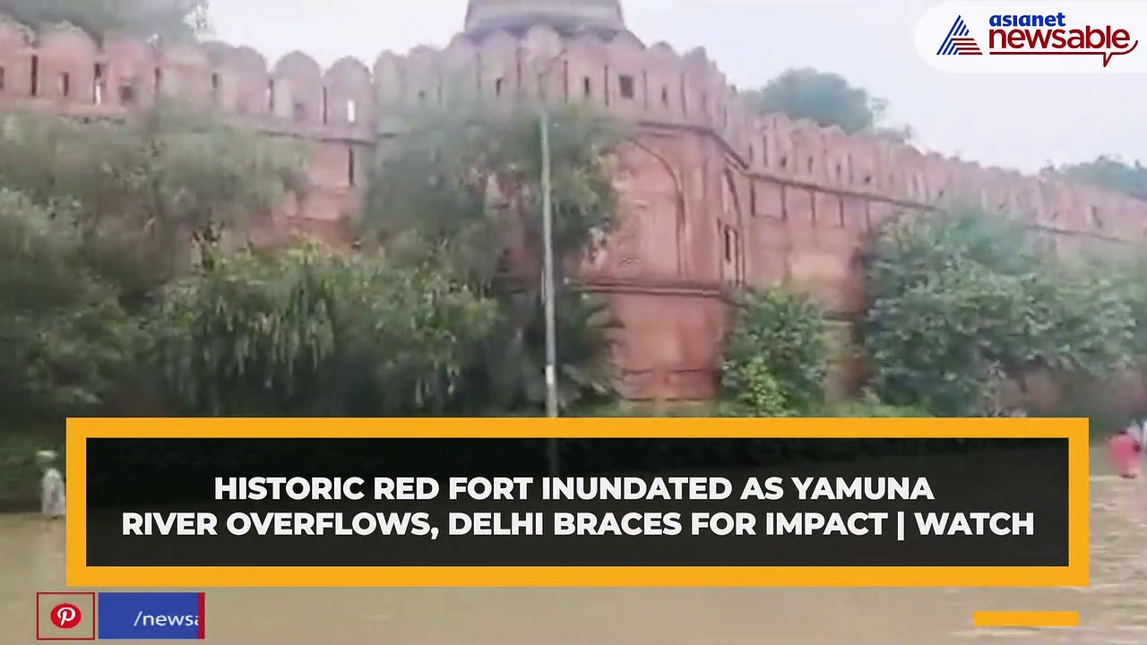 Historic Red Fort inundated as Yamuna River overflows, Delhi braces for impact | WATCH
