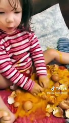 try not laughing with babys #best _fun video kids #funny #cute #baby_kids #hunnytheangel #foryou