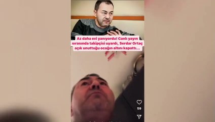 Il a été victime de sa folie ! Serdar Ortaç, qui a fait une émission en direct, a failli brûler sa maison