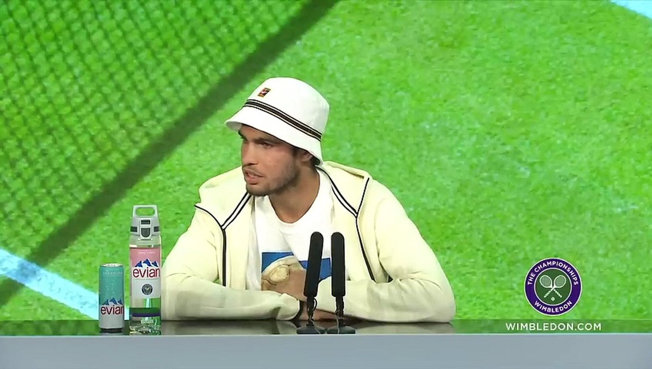 Wimbledon 2023 - Carlos Alcaraz : "I always dreamed of playing a semi-final here"