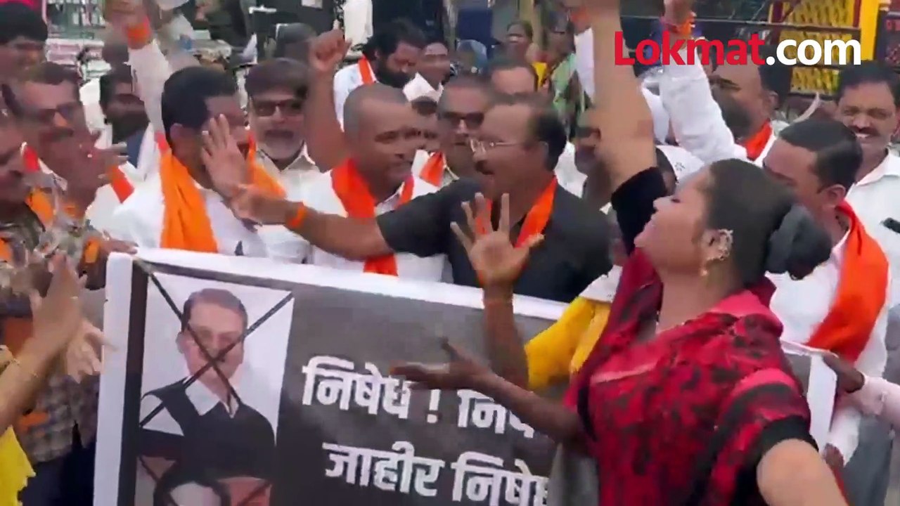 भाजप नेत्यांविरोधात तृतीयपंथींचं रस्त्यावर उतरून आंदोलन