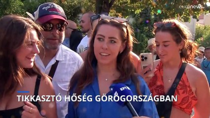 Tikkasztó hőhullám Görögországban