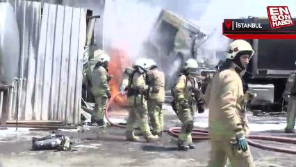Esenyurt'ta fabrikada korkutan yangın