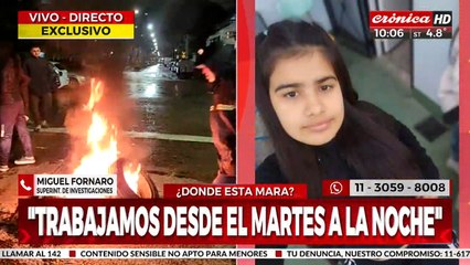 Desesperada búsqueda de Mara: habla el comisario a cargo de la investigación