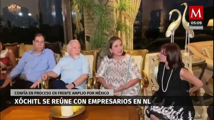 Xóchitl Gálvez se reúne con empresarios en Nuevo León de manera “exprés”