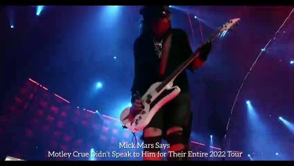 Mick Mars Says  Motley Crue Didn’t Speak to Him  for Their Entire 2022 Tour