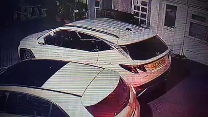 Footage of man claimed to be keying car