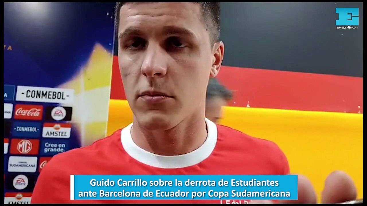 Guido Carrillo sobre la derrota de Estudiantes ante Barcelona de Ecuador por Copa Sudamericana