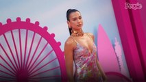 Dua Lipa Flaunts Her Own Versace Collection in Slinky Crystal Mesh Gown at ‘Barbie’ Premiere