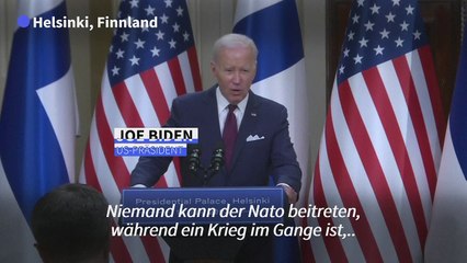 Biden: Ukraine wird der Nato beitreten