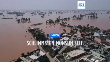 Nach Monsun in Indien: Die Hauptsteht Delhi steht in weiten Teilen unter Wasser