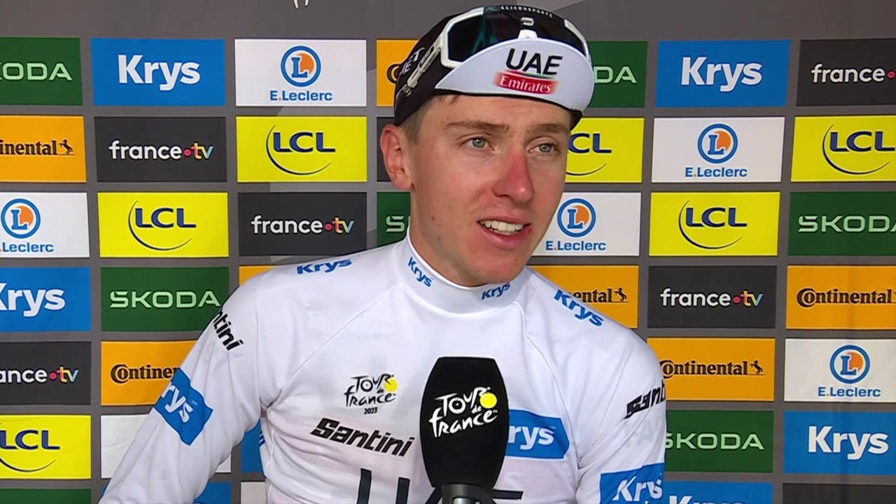 Tour de France 2023 - Tadej Pogacar : "Yes, it's crazy Tour and I thinks it's really a good Tour"