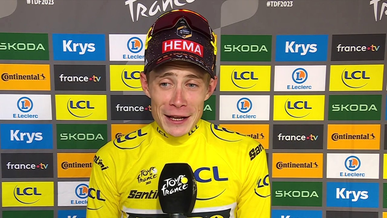 Tour de France 2023 - Jonas Vingegaard : "Every day it goes flat out, again today it was flat out. For you, it must be very nice to watch"
