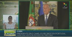 Presidente de Cuba arriba a Portugal para estrechar alianzas