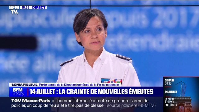 14-juillet: Nous serons très vigilants sur les trois prochaines nuits , indique Sonia Fibleuil (porte-parole de la Direction générale de la Police nationale)