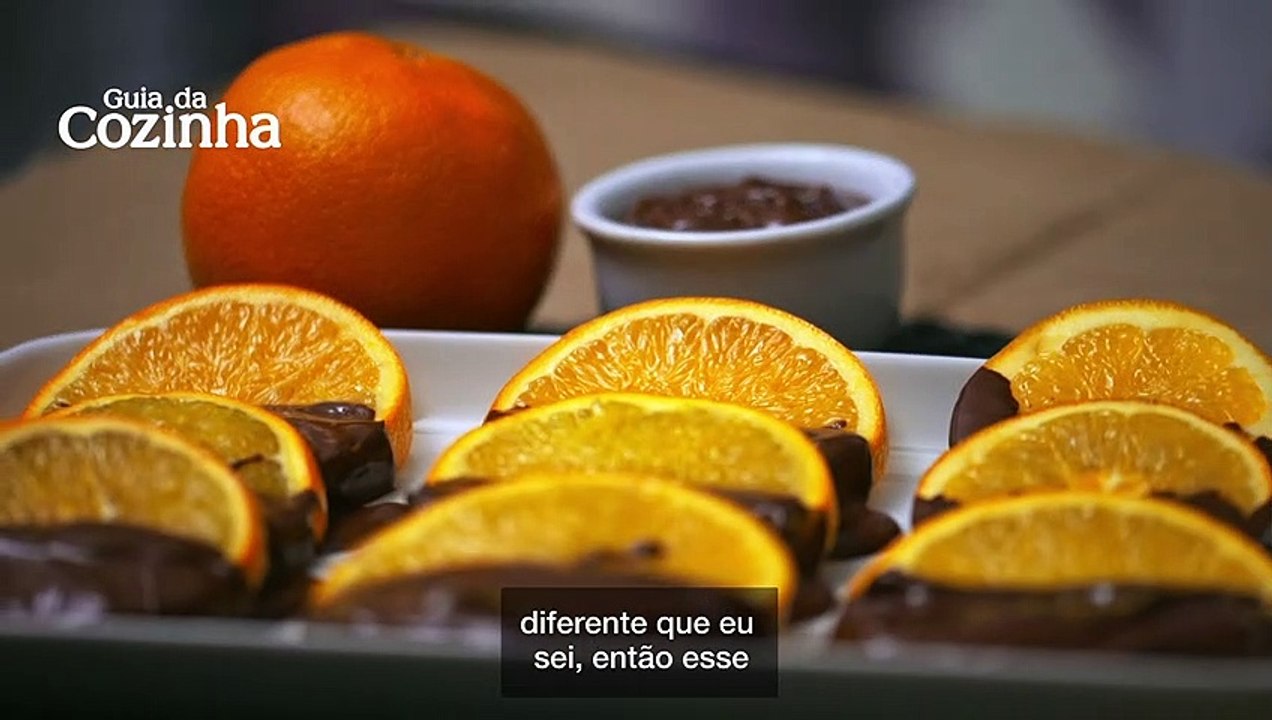 Docinho de laranja com chocolate