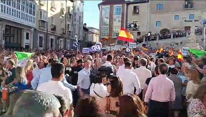 Feijóo participa en un mitin del PP en Burgos