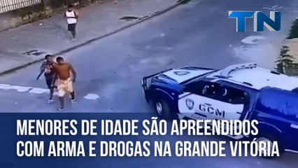 Menores de idade são apreendidos com arma e drogas na Grande Vitória