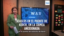 Mapas de la guerra | Atascos en el puente de Crimea por la afluencia de turistas rusos