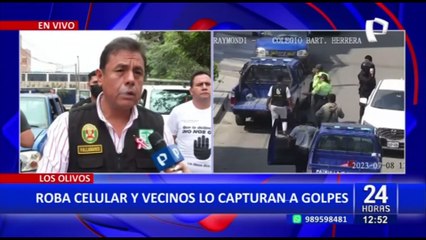 Los Olivos: Vecinos capturan y golpean a delincuente que robó a menor de edad