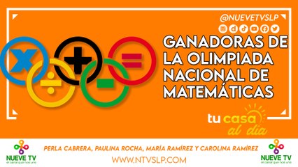 Ganadoras de la Olimpiada Nacional de Matemáticas