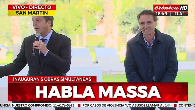 Massa: La inversión pública genera inversión en la Argentina