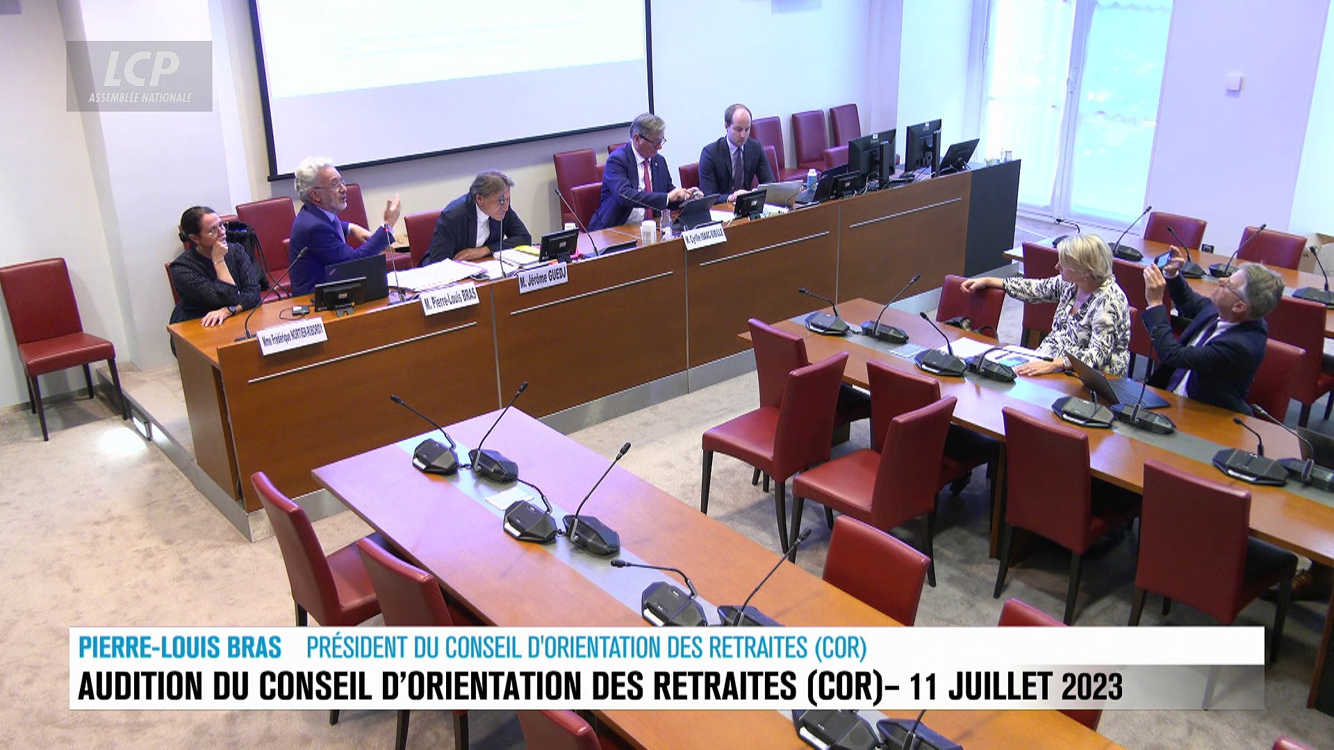 Audition à l'Assemblée nationale - Conseil d'orientation des retraites :  audition de son président Pierre Louis Bras - Vidéo Dailymotion